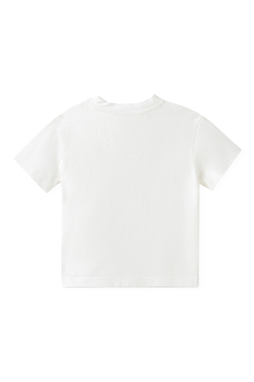 Crocodile-Print Cotton T-Shirt